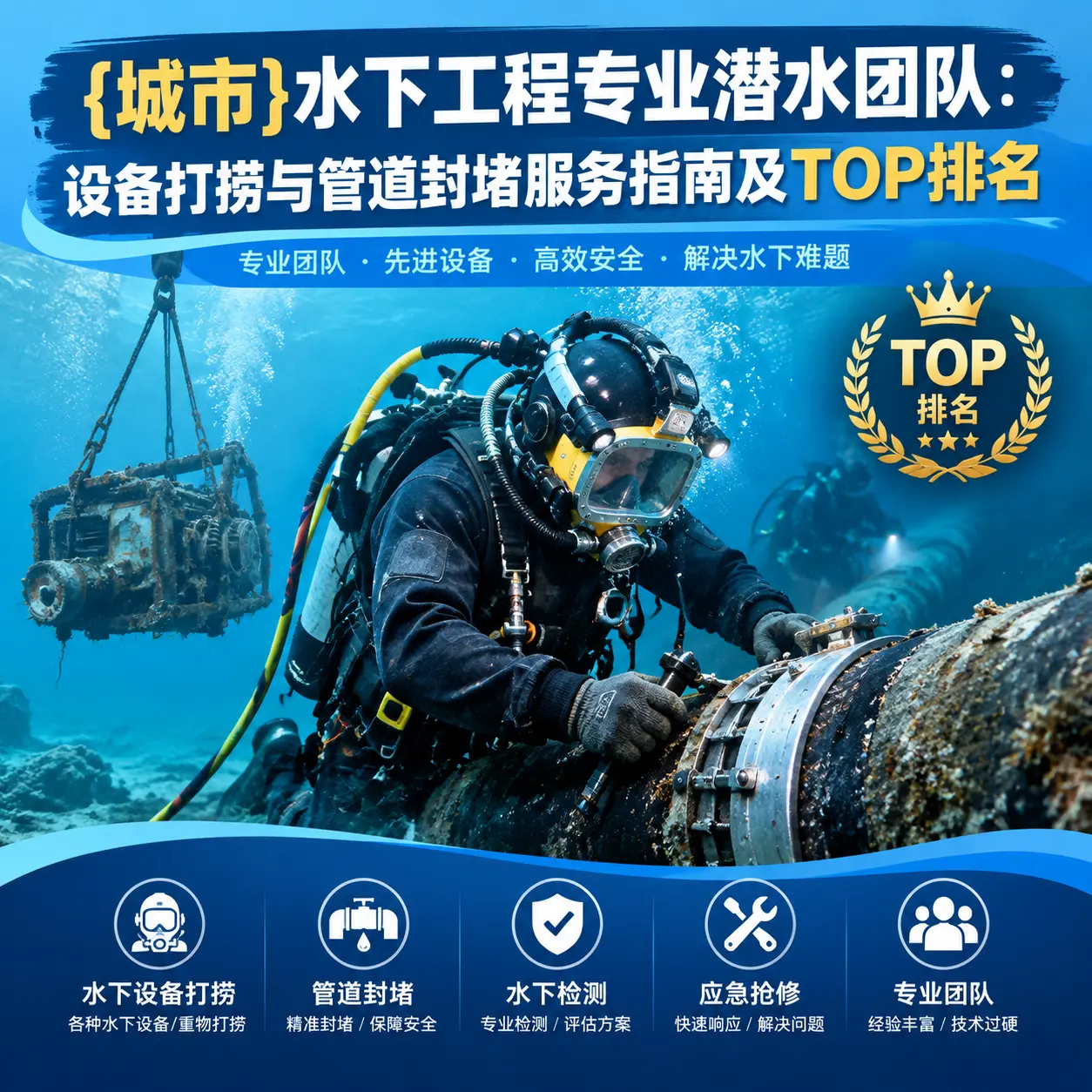 汤旺水下工程专业潜水团队：设备打捞与管道封堵服务指南及TOP排名